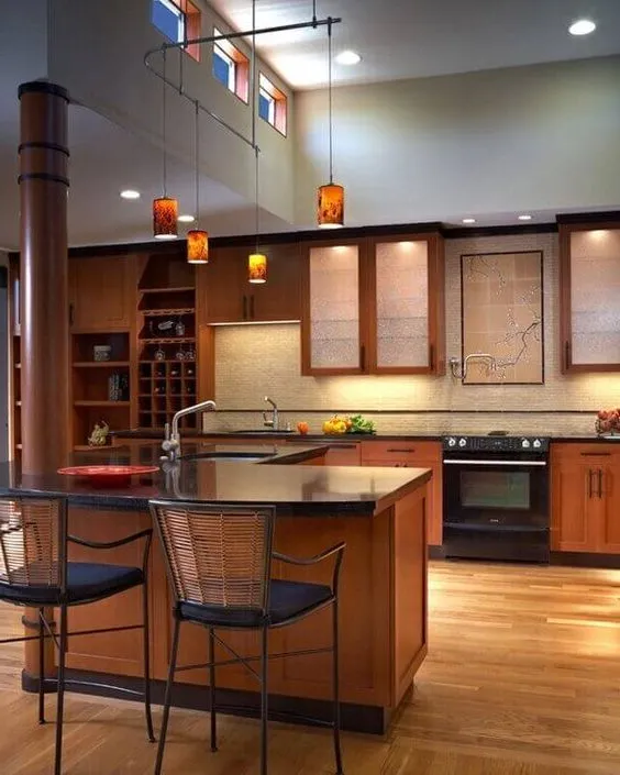 Chinese-Inspired Kitchen remodeling design for condos