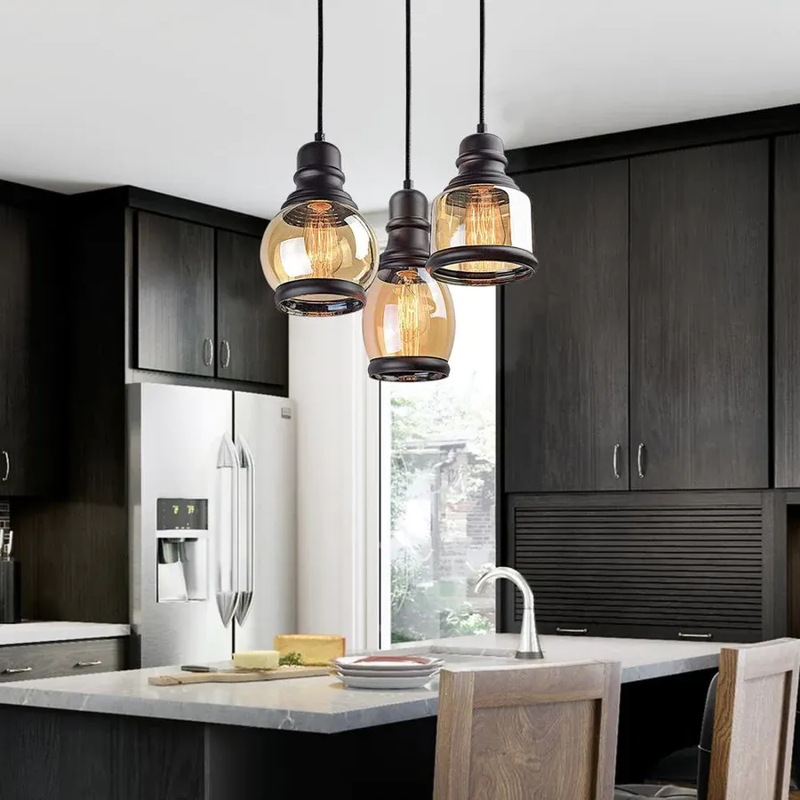 A Pendant Light Cluster in BTO Kitchen Remodel